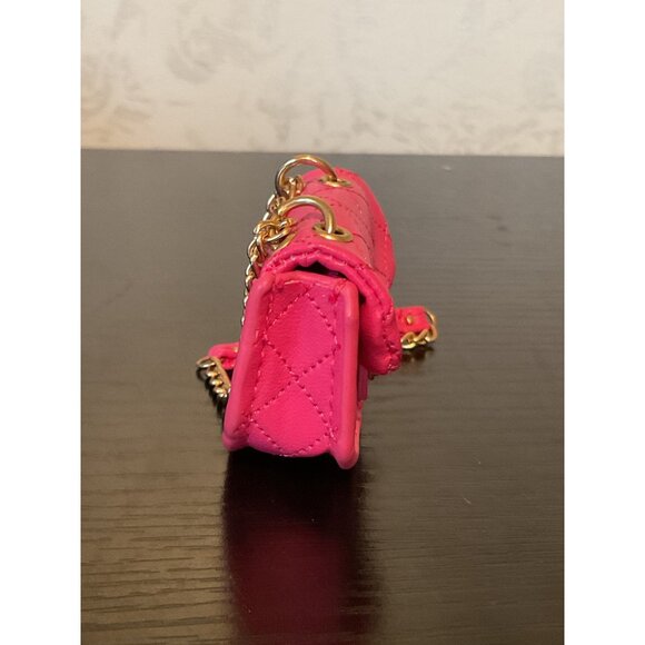 Zuru Surprise Mini Hot Pink Quilted Leather Chain Purse - Picture 2 of 5